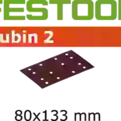 STF 80X133 P180 RU2/50 Abrasive Sheets 180 Grit